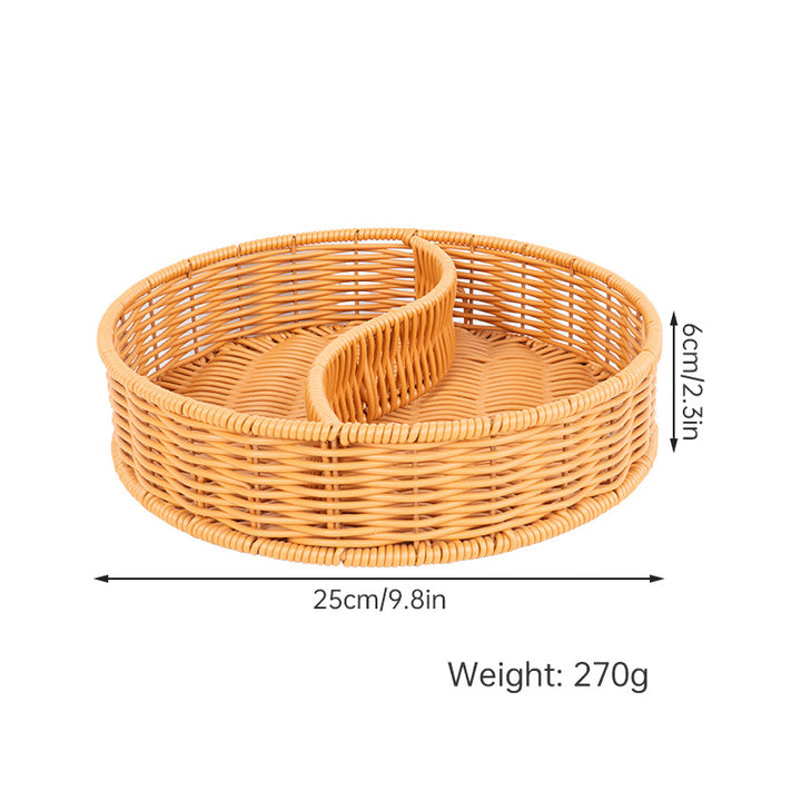 Round Woven Storage Organizer Bowlift