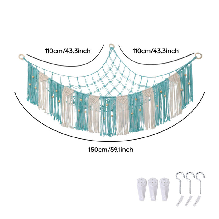 Bohemian Macramé Wall Storage Hammock