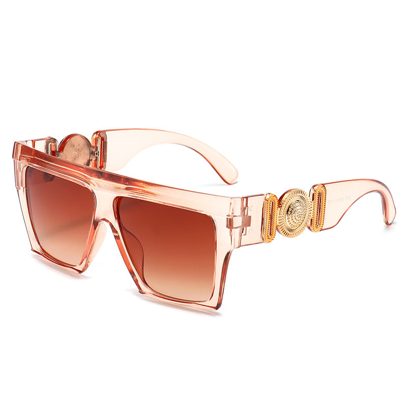 Oversized Geometric Block Sunglasses