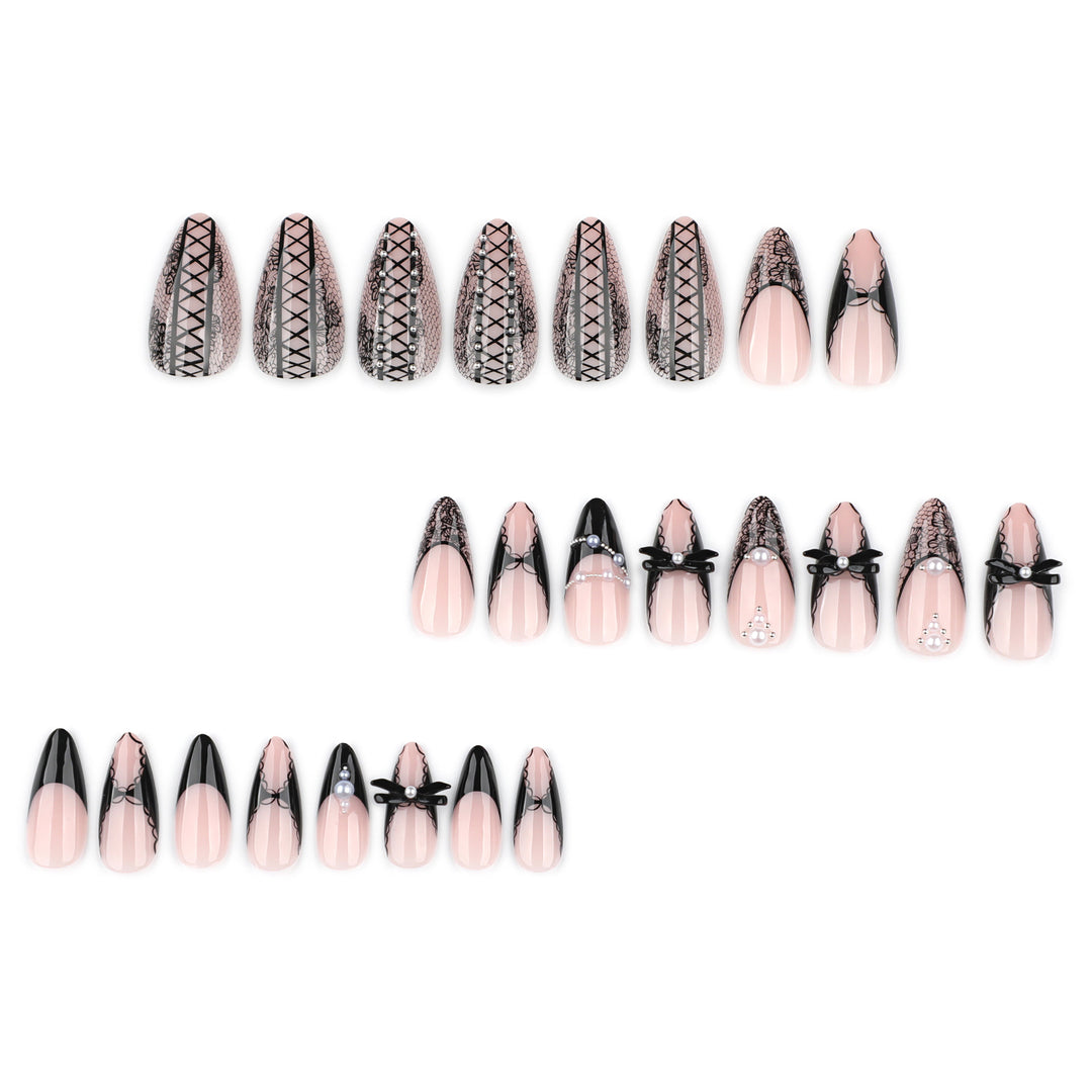 Artful stiletto nails with spike decoration Bowlift