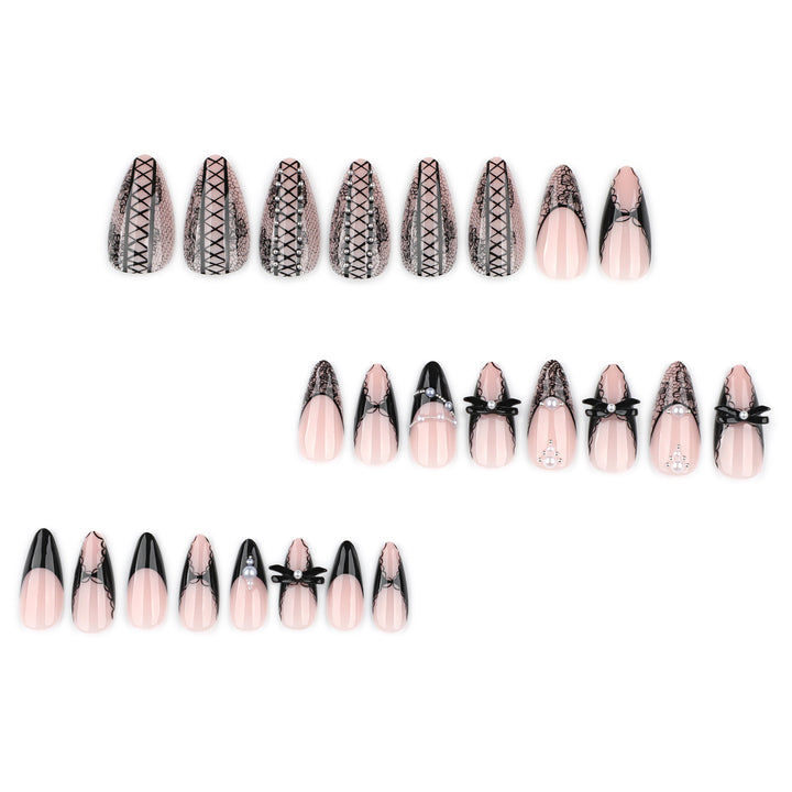 Artful stiletto nails with spike decoration Bowlift