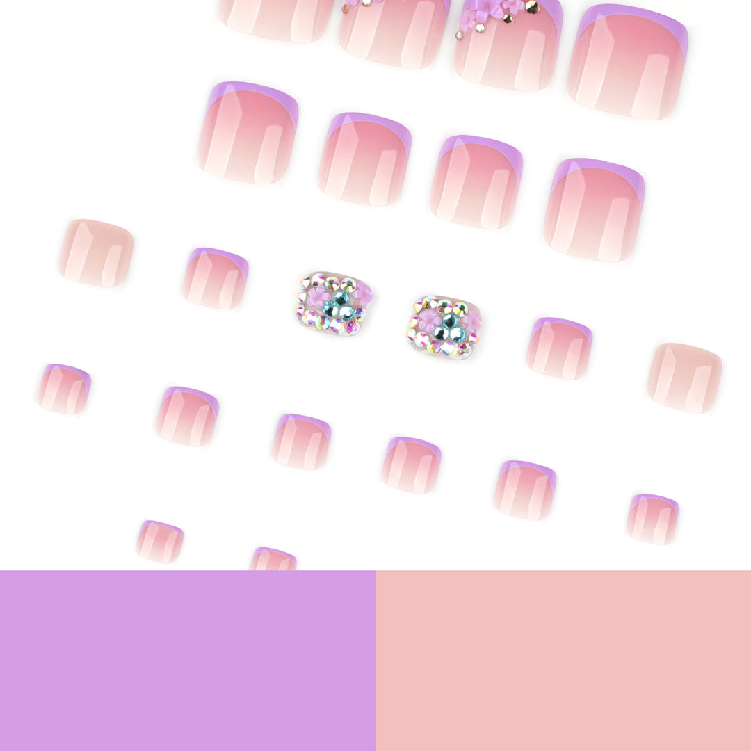 Artful nail design with elegant glitter accent Bowlift