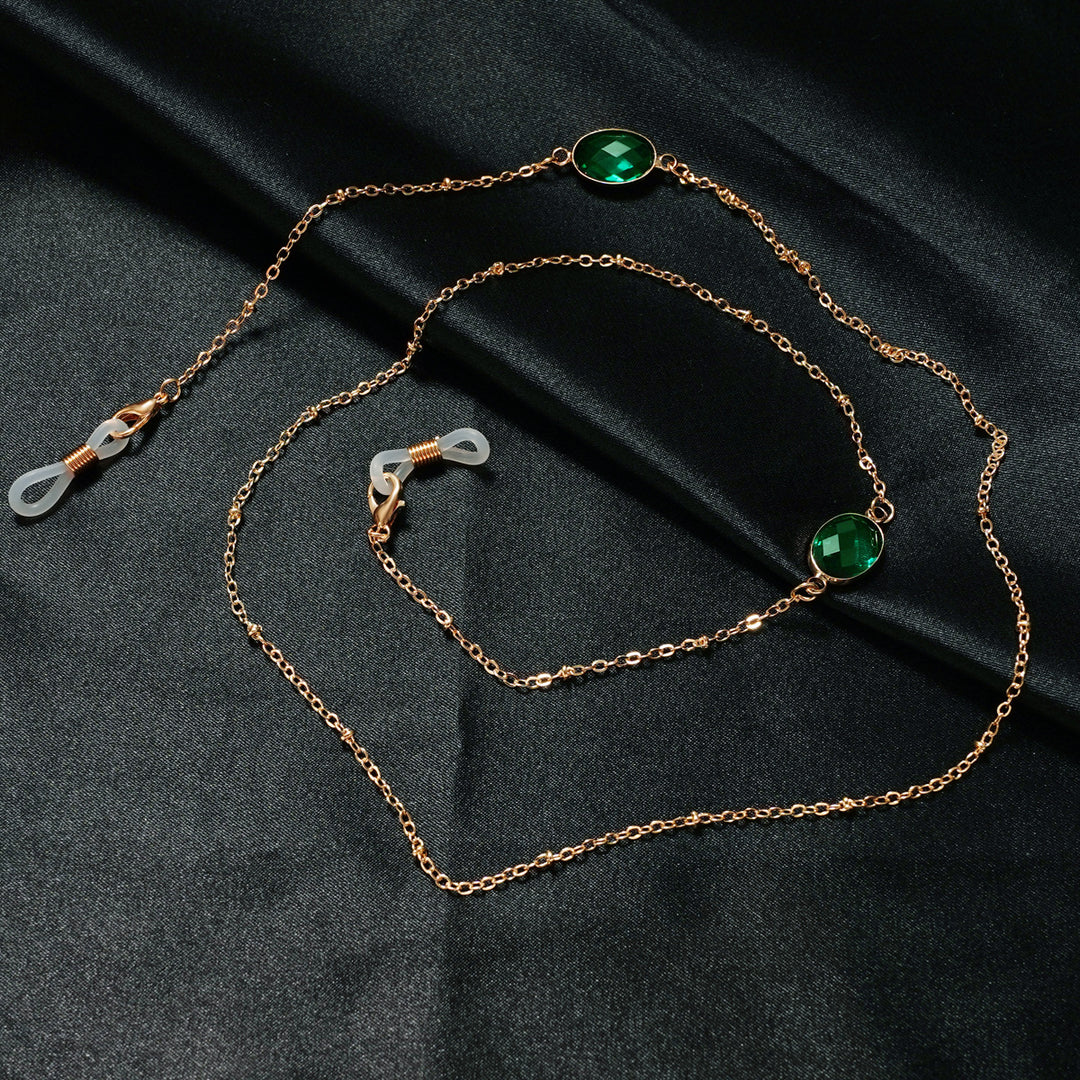 Elegant Gemstone-Embellished Eyewear Holder Bowlift