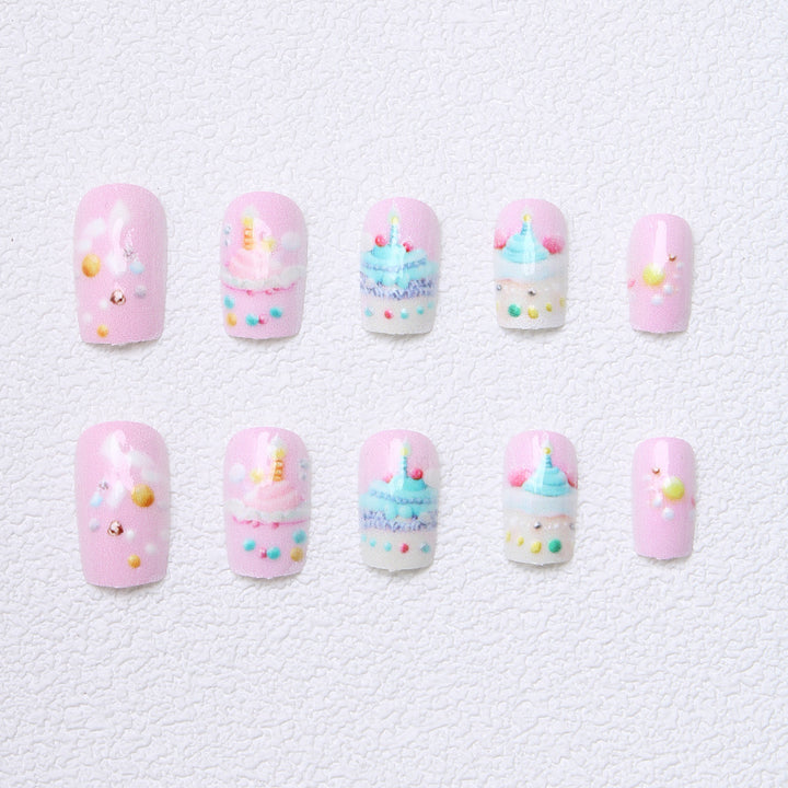 Celebration-Themed Press-On Nails Bowlift