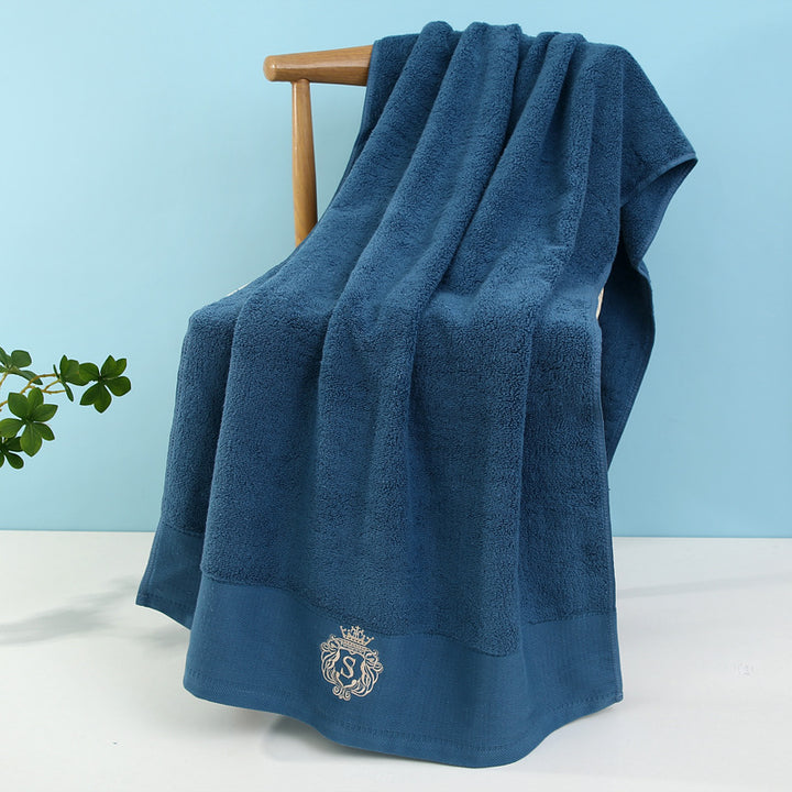 Luxurious Terry Bath Towel With Fine Border Bowlift