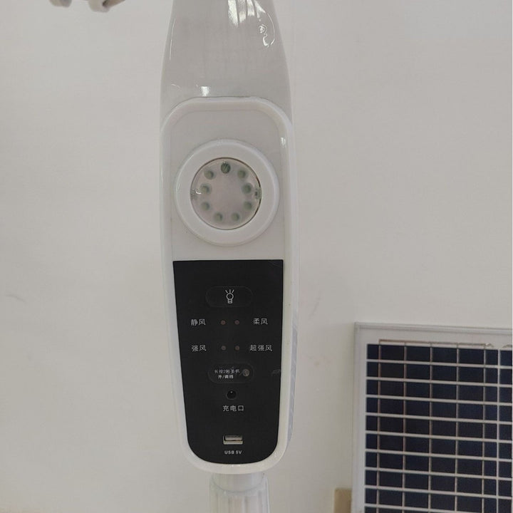 Unisex Solar-Powered Stand Fan with Modern Design and Efficient Air Circulation Bowlift