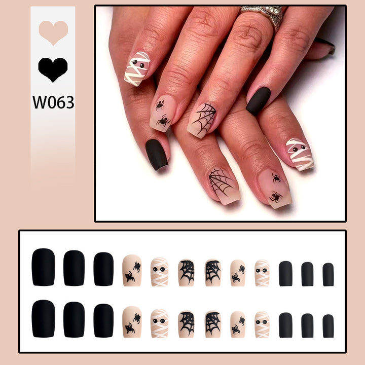 Artificial nail set with unique patterns Bowlift