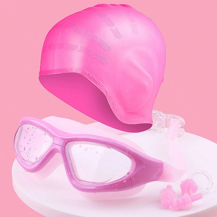 Swim set with comfort swim goggles and cap Bowlift
