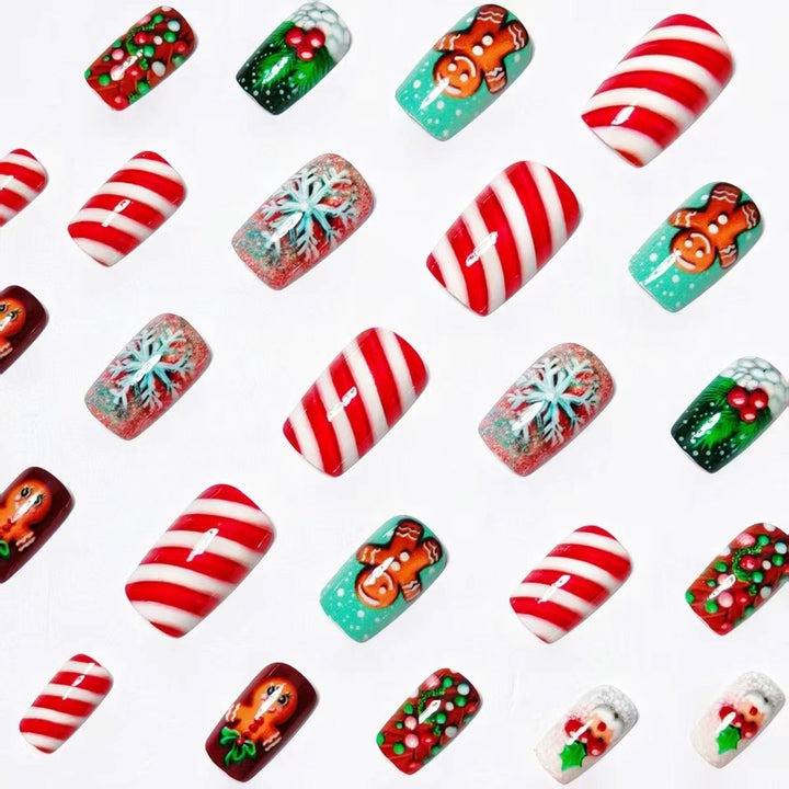 Gingerbread-Themed Nail Art Bowlift
