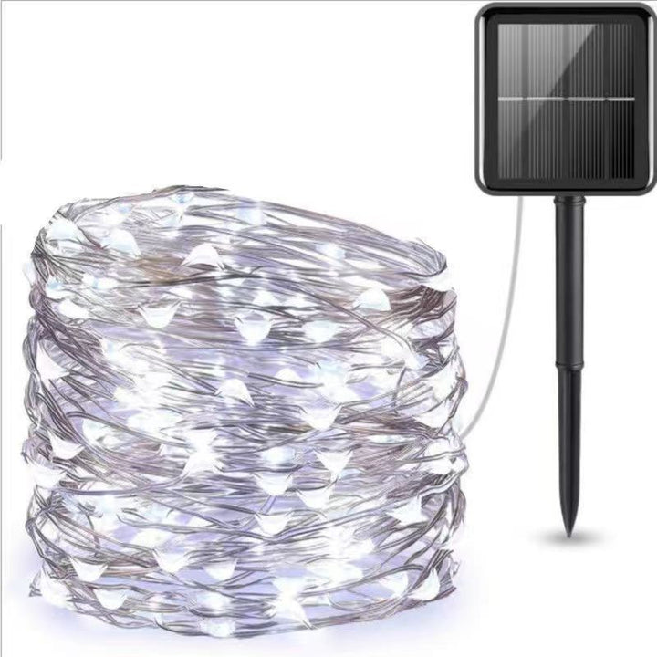 Ultra-Flexible Solar Micro-LED Fairy String Lights With Waterproof Ground-Mount Panel Bowlift