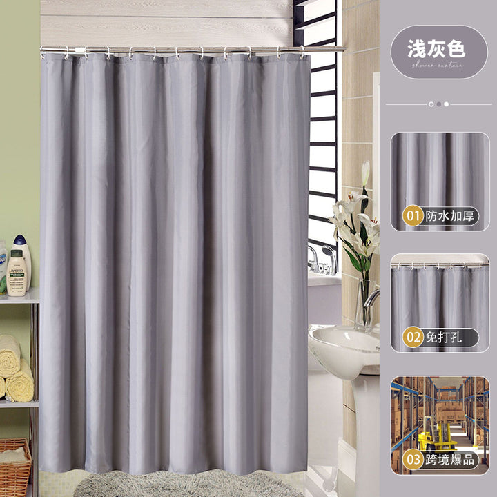 Women's Premium Waterproof Shower Curtain Bowlift