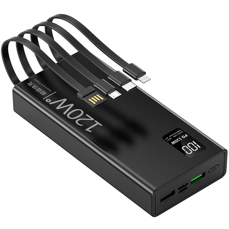 High-performance power bank with digital charging display Bowlift