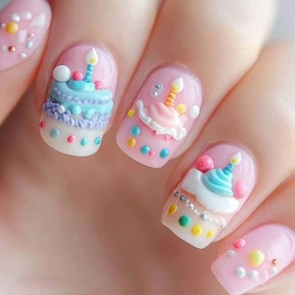 Celebration-Themed Press-On Nails Bowlift