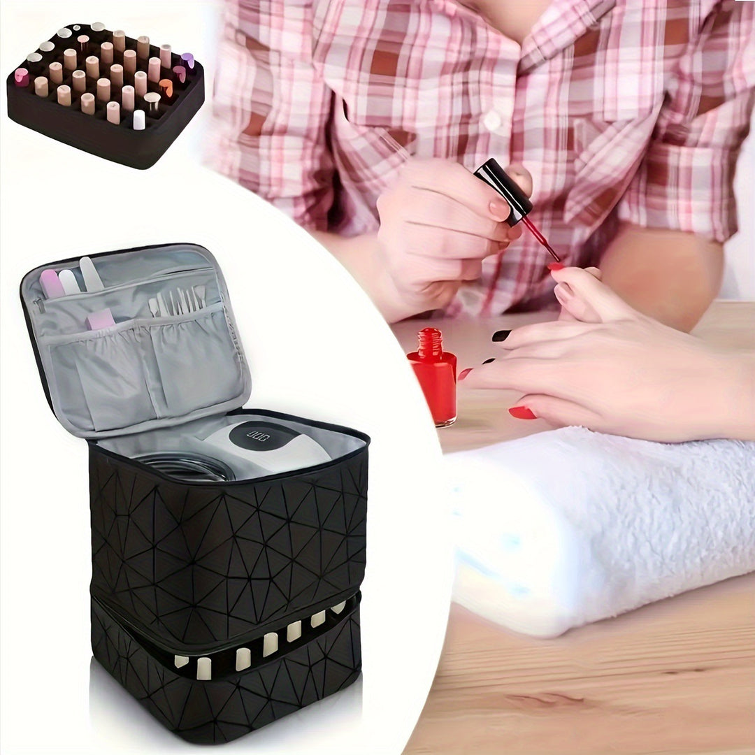 Cosmetic storage bag with two compartments Bowlift
