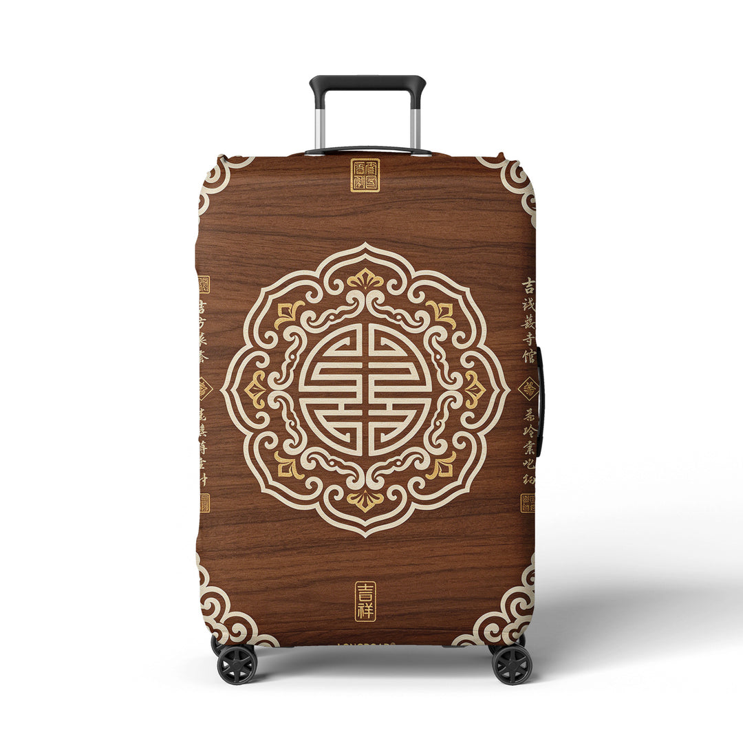 Women Hard Shell Suitcase in Elegant Bamboo Design Bowlift