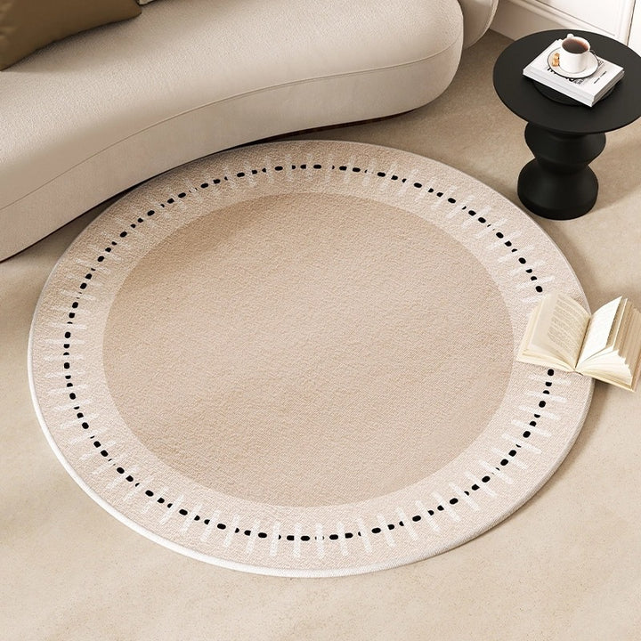 Round Geometric Pattern Carpet