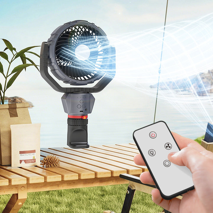 Unisex Portable Battery Fan with Remote Control Bowlift