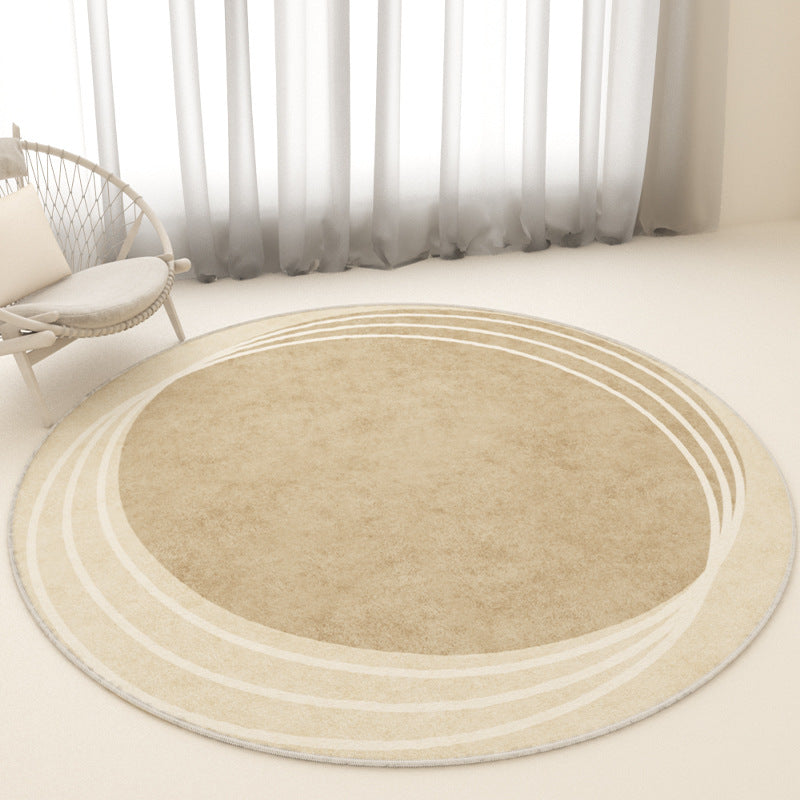 Floral Pattern Round Area Rug