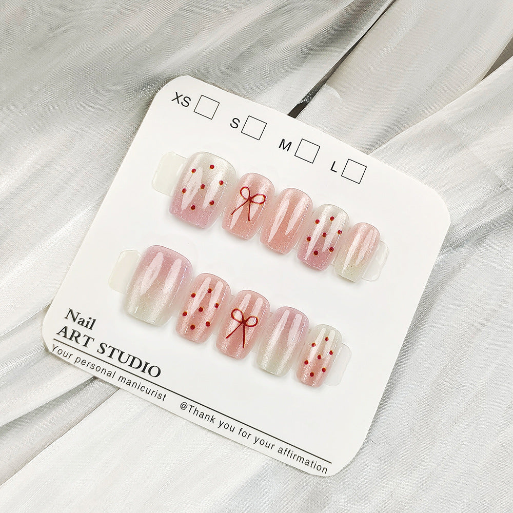 Artificial nails with Elegant Ombre Design Bowlift