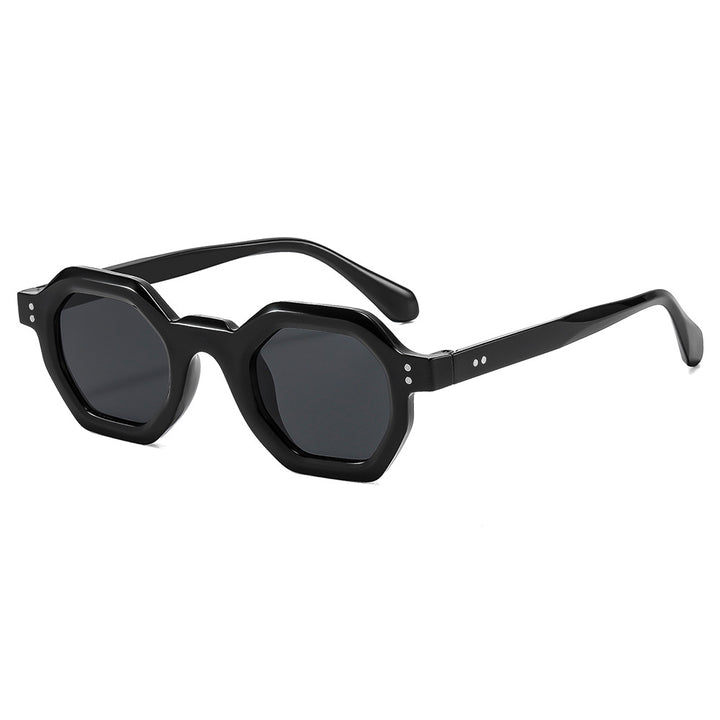 Women's octagonal sunglasses with stylish pattern and UV protection Bowlift