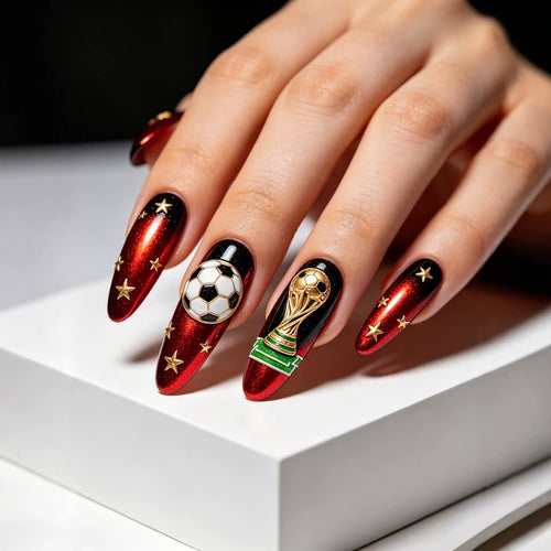 Creative Football Art Nails Bowlift