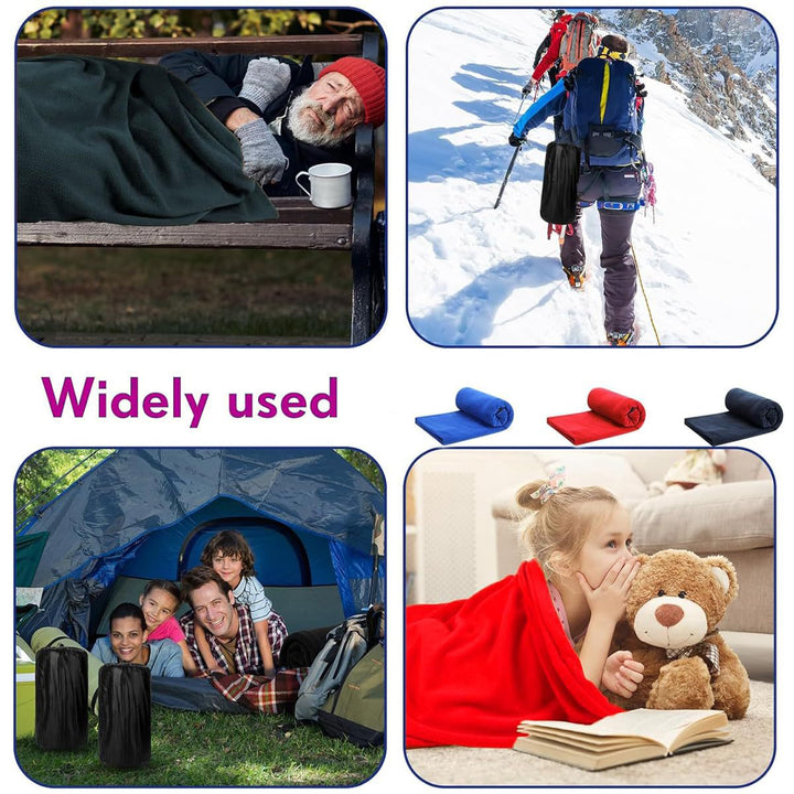 Women Ultra-Soft Travel Blanket with Carry Bag Bowlift