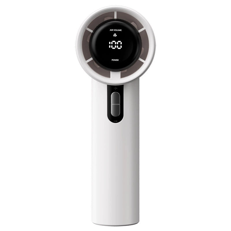 Women's Portable Handheld Fan with Smart LED Display Bowlift