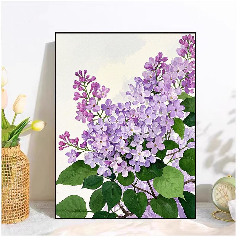 Floral Watercolor Canvas Art Print Bowlift