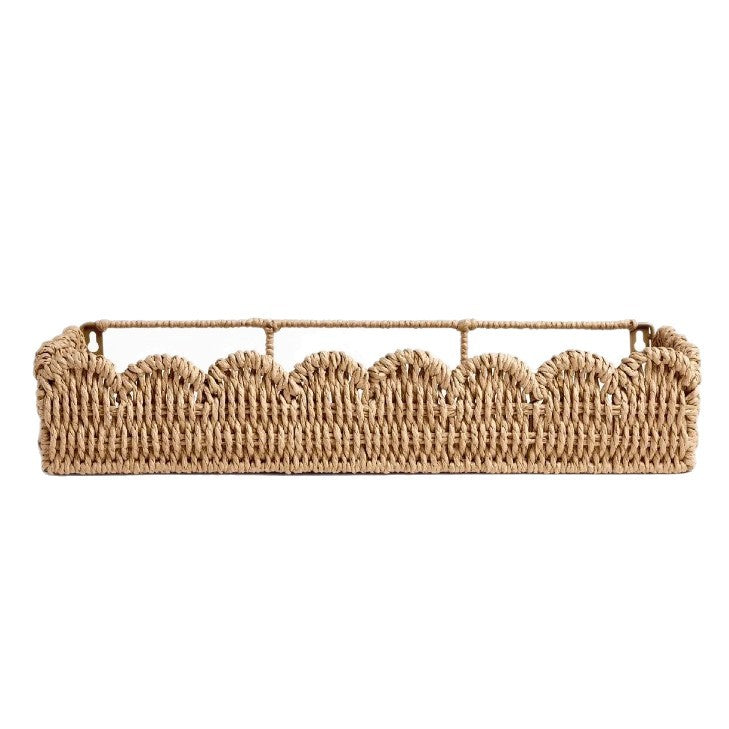 Decorative Basket Made of Natural Rattan Bowlift