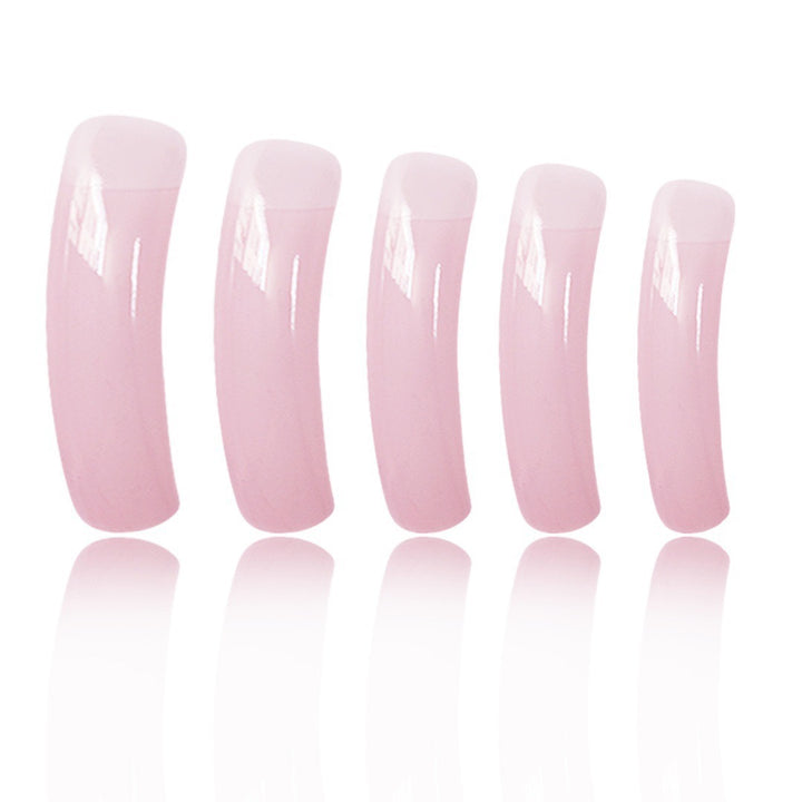 Premium Long Transparent Press-On Nail Enhancements Bowlift
