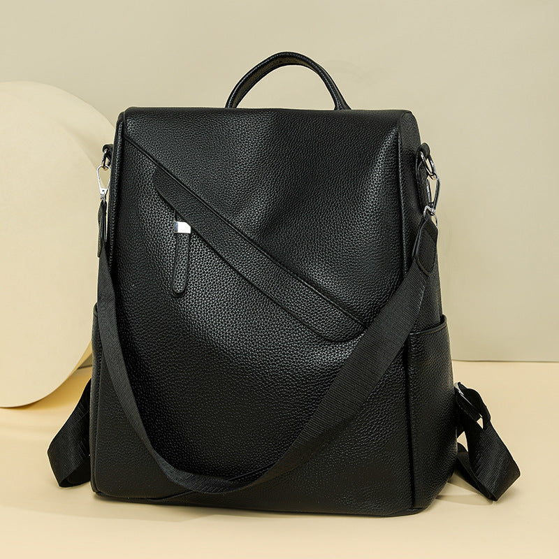 Elegant Leather Laptop Backpack Bowlift