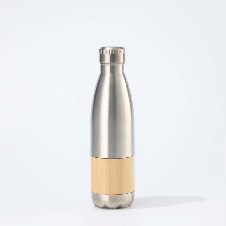 Women Stainless Steel Drinking Bottle with Bamboo Application Bowlift
