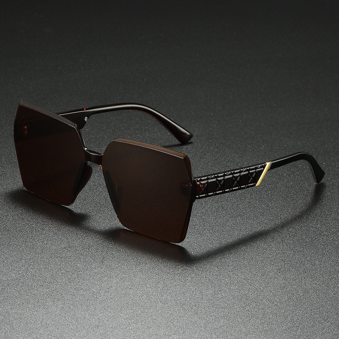 Luxurious Oversized Hexagonal Sunglasses Bowlift