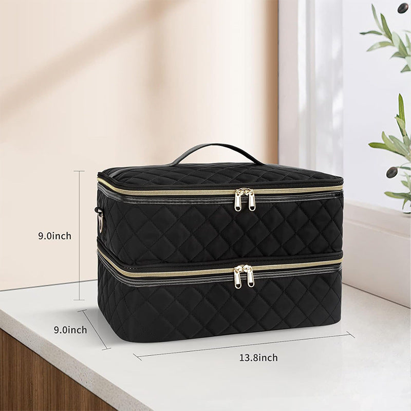 Cosmetic Organizer Bag with Multi-functional Compartment Division Bowlift