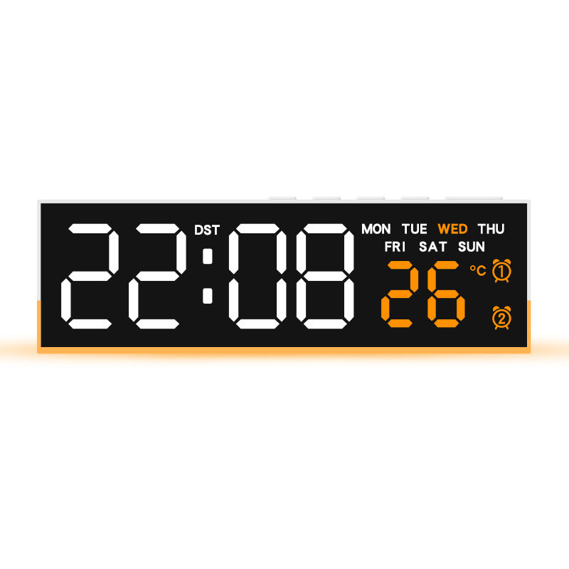 Digital Multifuntional LED Alarm Clock with Temperature and Weekday Display Bowlift