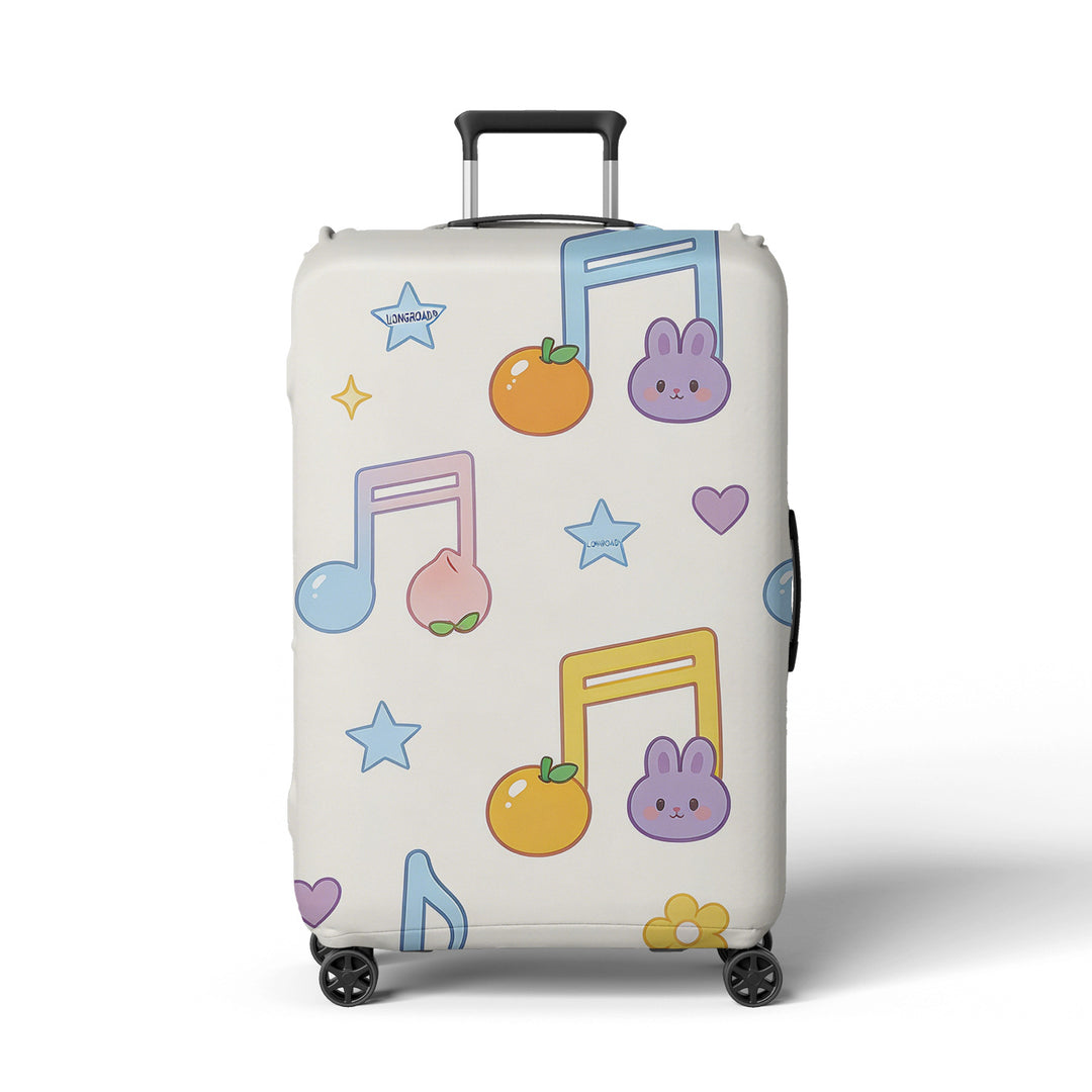 Women's suitcase cover with playful space design Bowlift