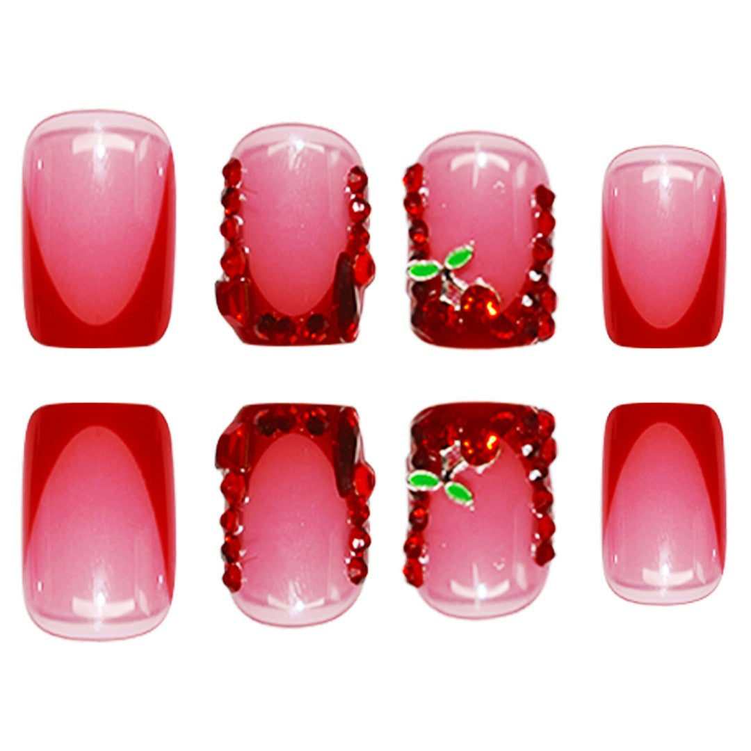 Elegant Theatrical Press-On Nail Set Bowlift