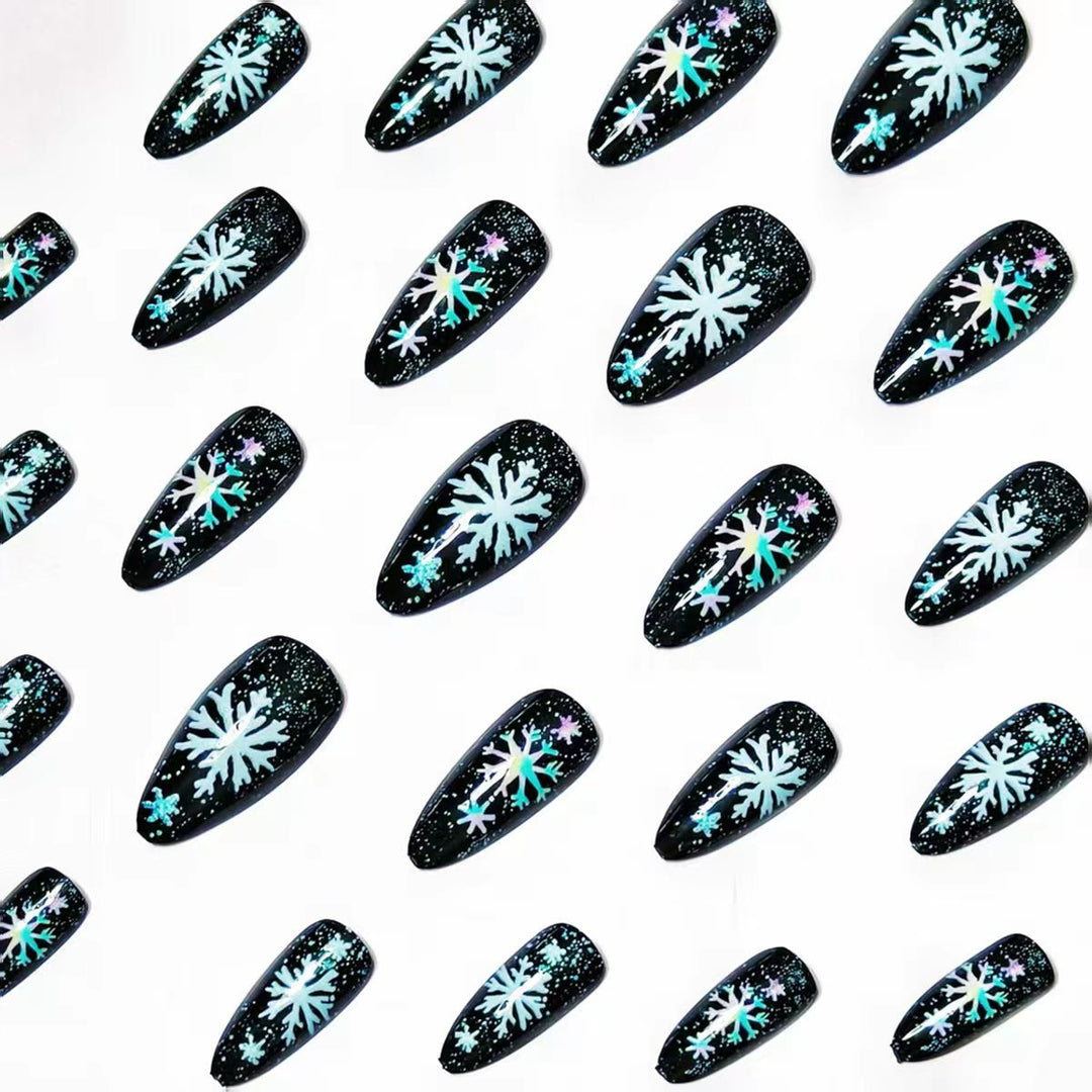Creative Snowflake Nail Art Bowlift