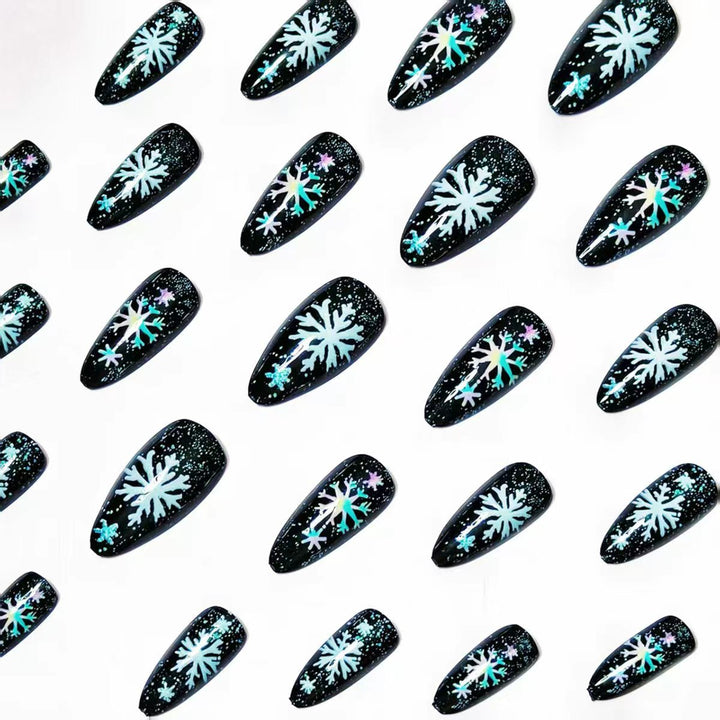 Creative Snowflake Nail Art Bowlift