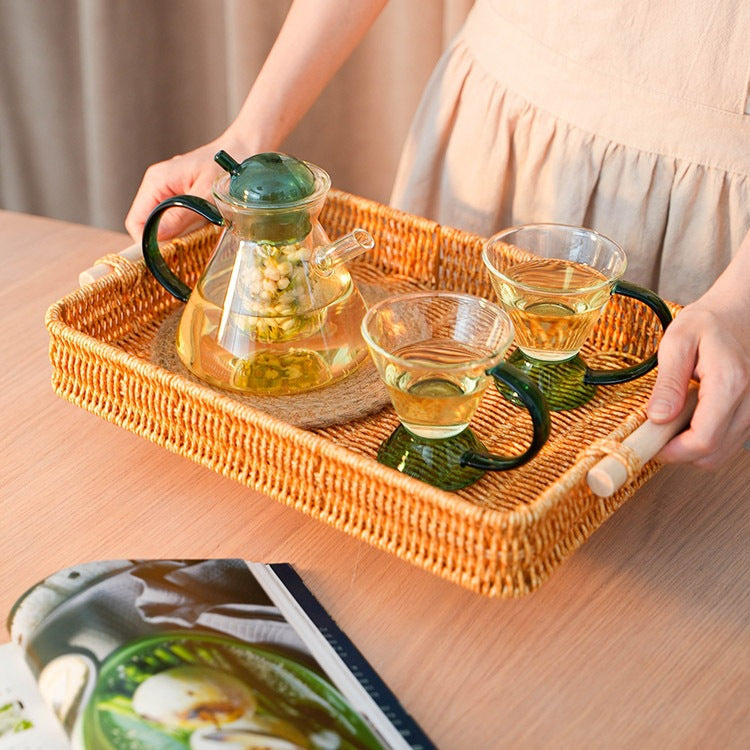 Handwoven Serving Tray Bowlift