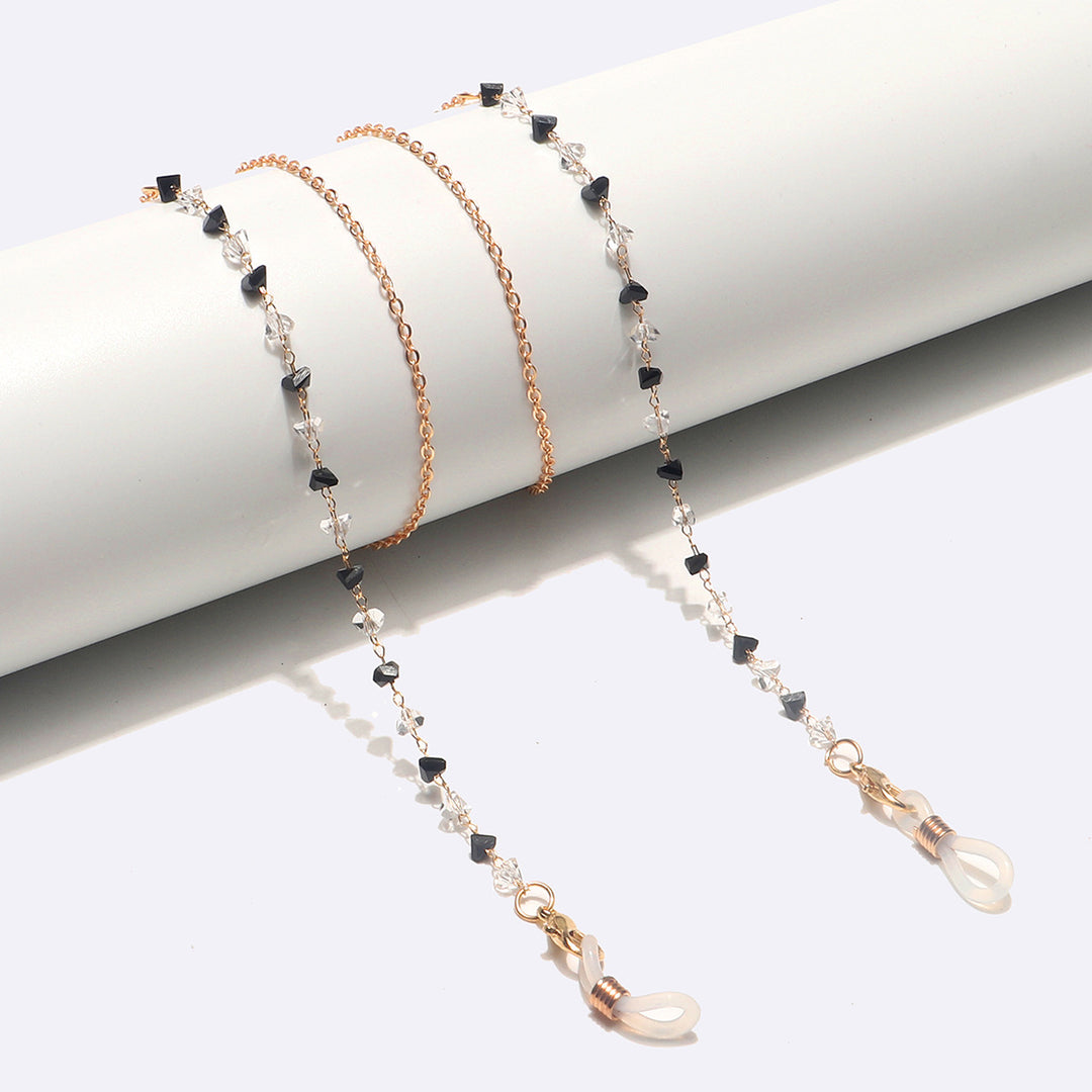 Fashionable Heart-Shaped Beaded Eyewear Chain Bowlift