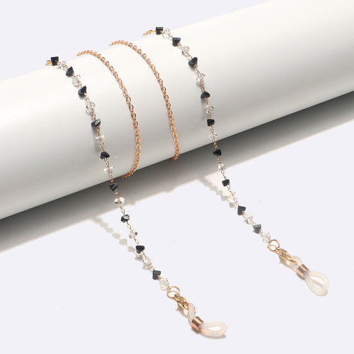Fashionable Heart-Shaped Beaded Eyewear Chain Bowlift