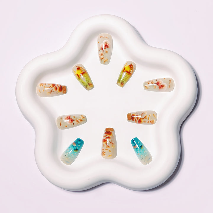 Underwater Scenery 3D Nail Art Bowlift