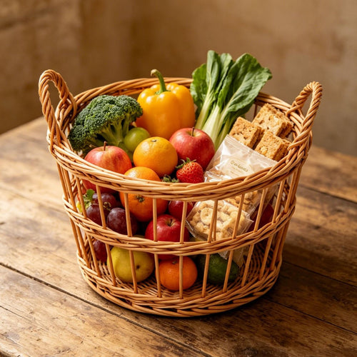 Handcrafted storage basket with weaving Bowlift