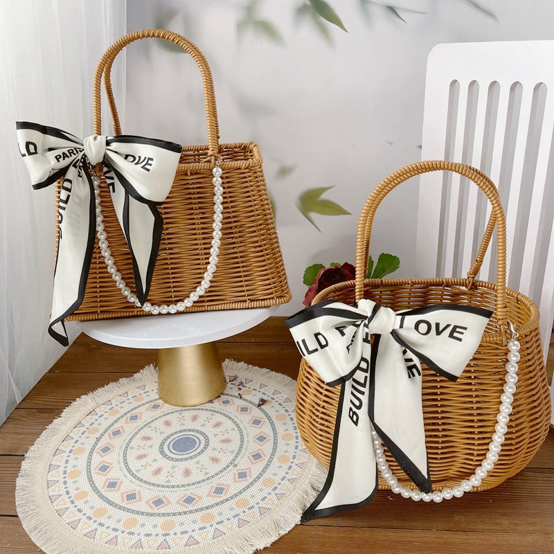 Women Diamond-shaped Handheld Basket Bowlift
