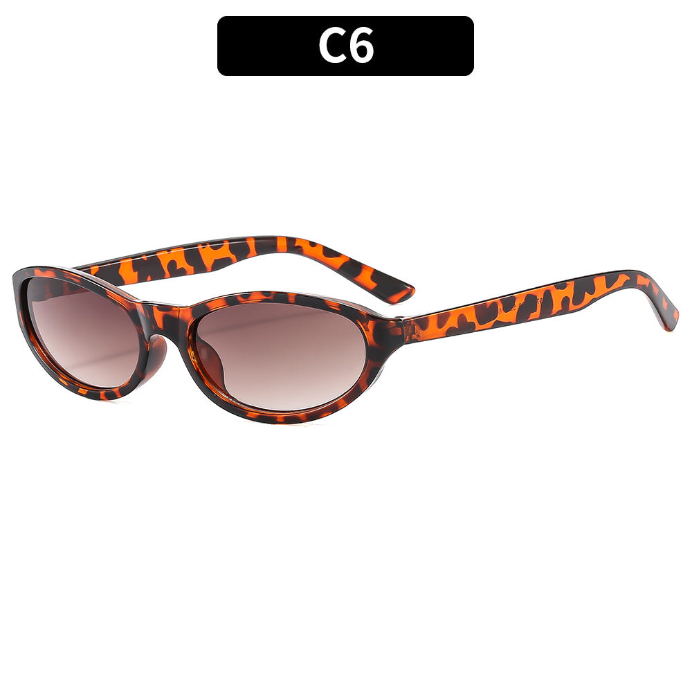 Modern Design Stylish Oval Frame Sunglasses