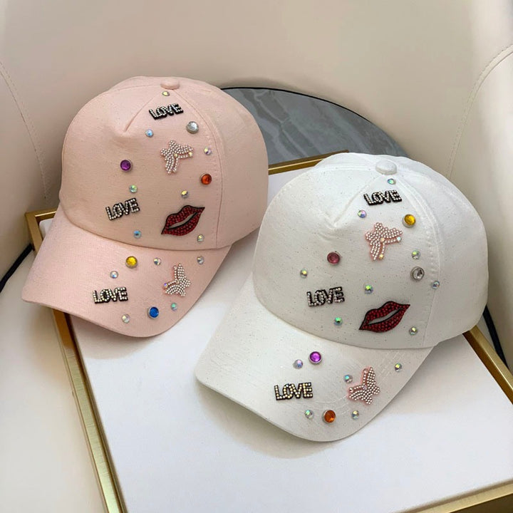 Women's Embellished Graphic Baseball Cap Bowlift