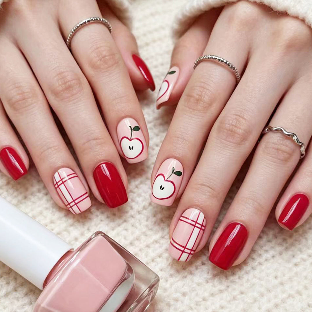Creative Apple-Themed Nail Art Bowlift 1788155498