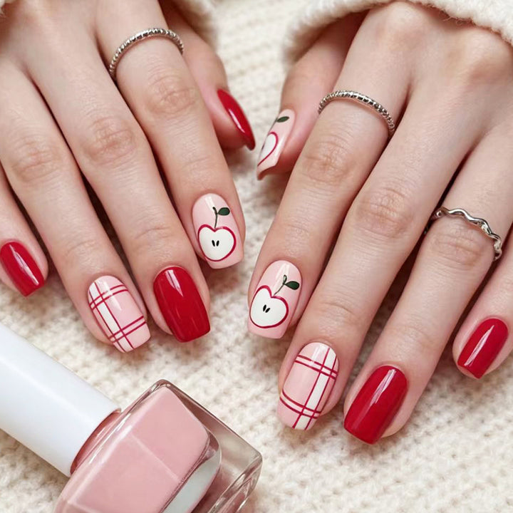 Creative Apple-Themed Nail Art Bowlift 1788155498