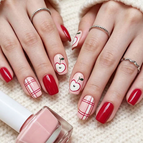Creative Apple-Themed Nail Art Bowlift 1788155498